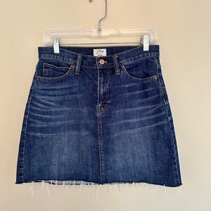 J. Crew Denim Mini Skirt Size 27